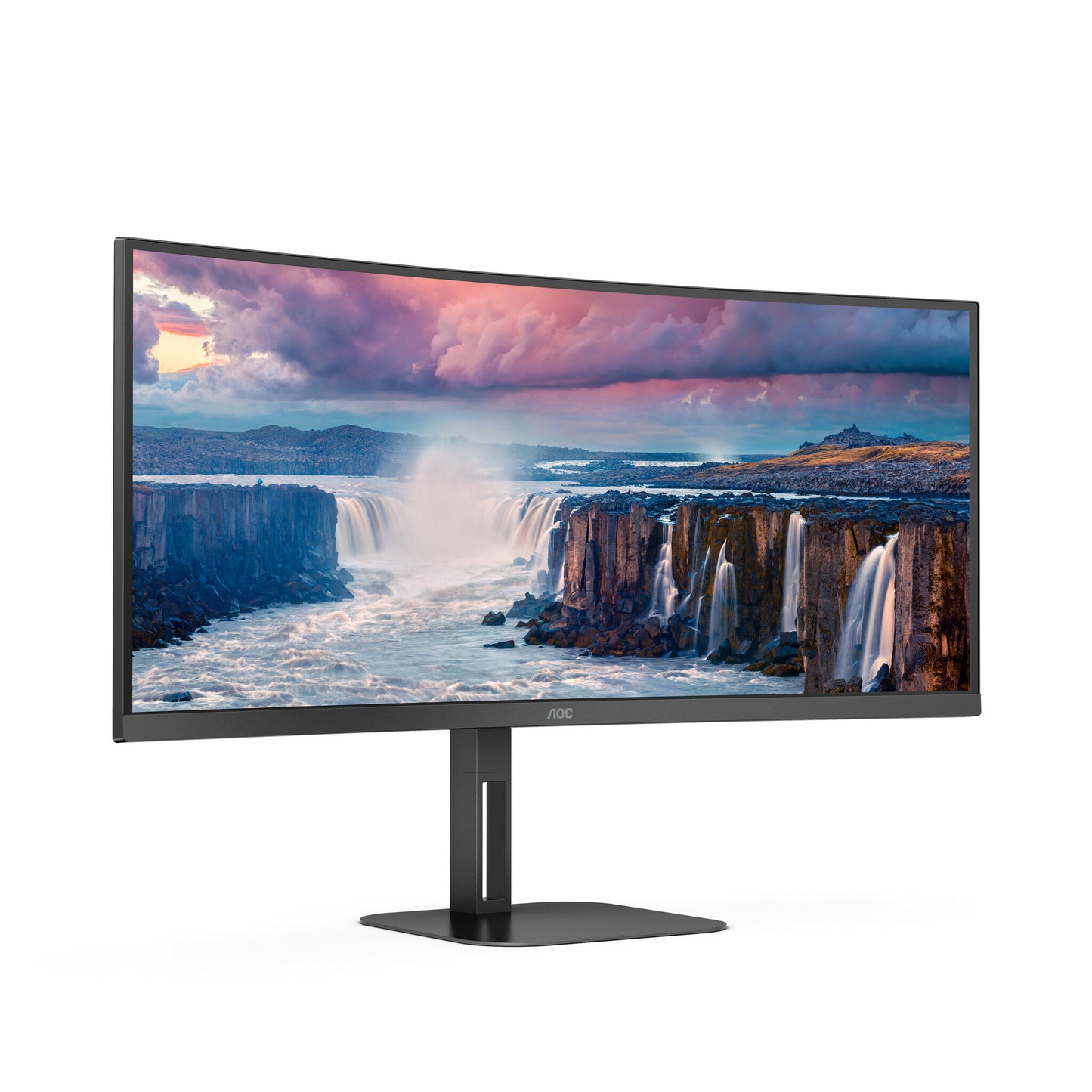 AOC V5 CU34V5C/BK LED display 86,4 cm (34") 3440 x 1440 pixlar Wide Quad HD Svart