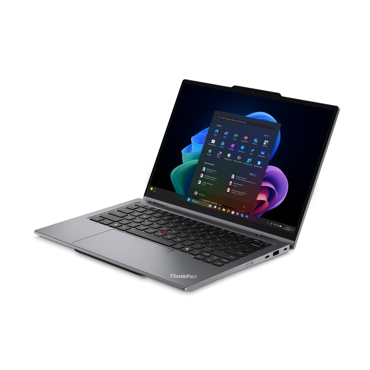 Lenovo ThinkPad X1 2-in-1 Gen 11 Aura Edition Copilot+ PC Intel Core Ultra X7 368H Hybrid (2-i-1) 35,6 cm (14") Pekskärm 2.8K 64 GB LPDDR5x-SDRAM 1 TB SSD Wi-Fi 7 (802.11be) Windows 11 Pro Nordic Grå