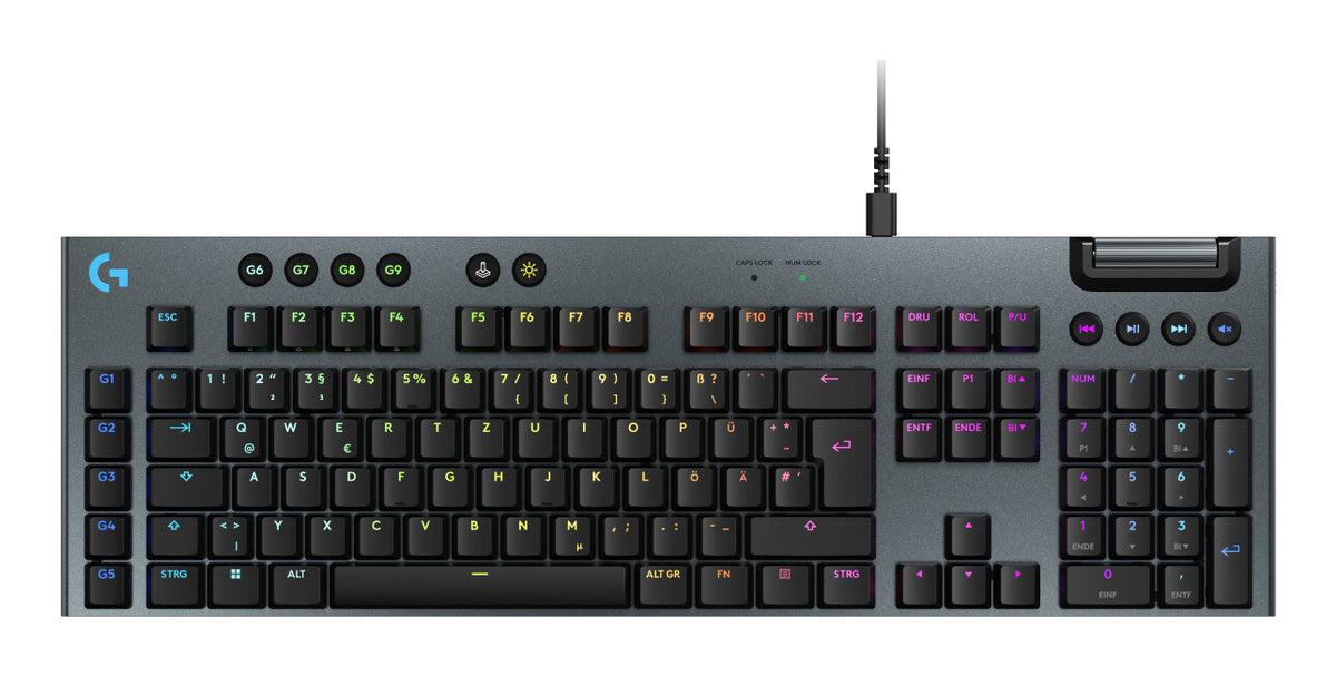 Logitech G G915 X tangentbord Spela USB QWERTZ tyska Svart