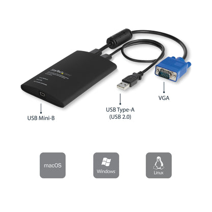 StarTech.com USB-akutvagnsadapter med filöverföring och videoinspelning