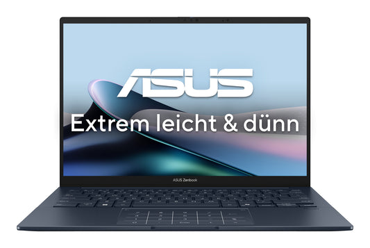 ASUS Zenbook 14 OLED UX3405CA-QL205W Intel Core Ultra 9 285H Bärbar dator 35,6 cm (14") Pekskärm WUXGA 32 GB LPDDR5x-SDRAM 1 TB SSD Wi-Fi 7 (802.11be) Windows 11 Home tyska Blå