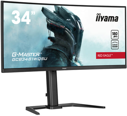 iiyama G-MASTER GCB3481WQSU-B1 platta pc-skärmar 86,4 cm (34") 3440 x 1440 pixlar UltraWide Quad HD LCD Svart