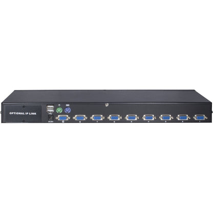 Inter-Tech KVM AS-9108DU KVM-switchar Rackmontering Svart