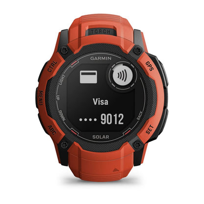 Garmin Instinct 2X Solar 2,79 cm (1.1") MIP 50 mm Digital 176 x 176 pixlar Pekskärm Röd GPS