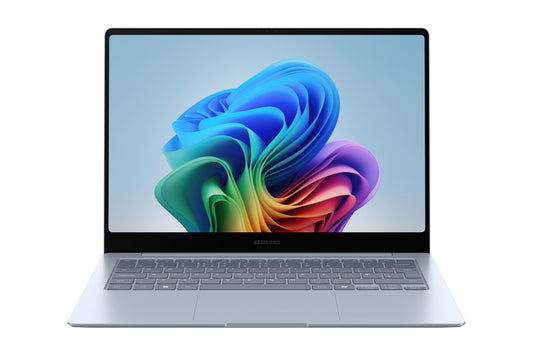 Samsung Galaxy Book4 Edge NP940XMAA-EXP Qualcomm Snapdragon X1E-80-100 Bärbar dator 35,6 cm (14") Pekskärm WQXGA+ 16 GB LPDDR5x-SDRAM 512 GB eUFS Wi-Fi 7 (802.11be) Windows 11 Home Blå