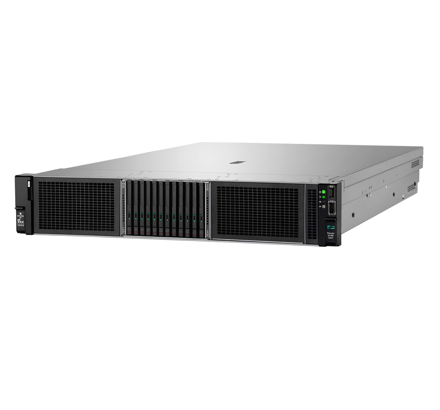 HPE ProLiant DL380 Gen11 servrar 0 GB Rack (2U) Intel® Xeon Silver 4510 2,4 GHz 64 GB DDR5-SDRAM 1000 W