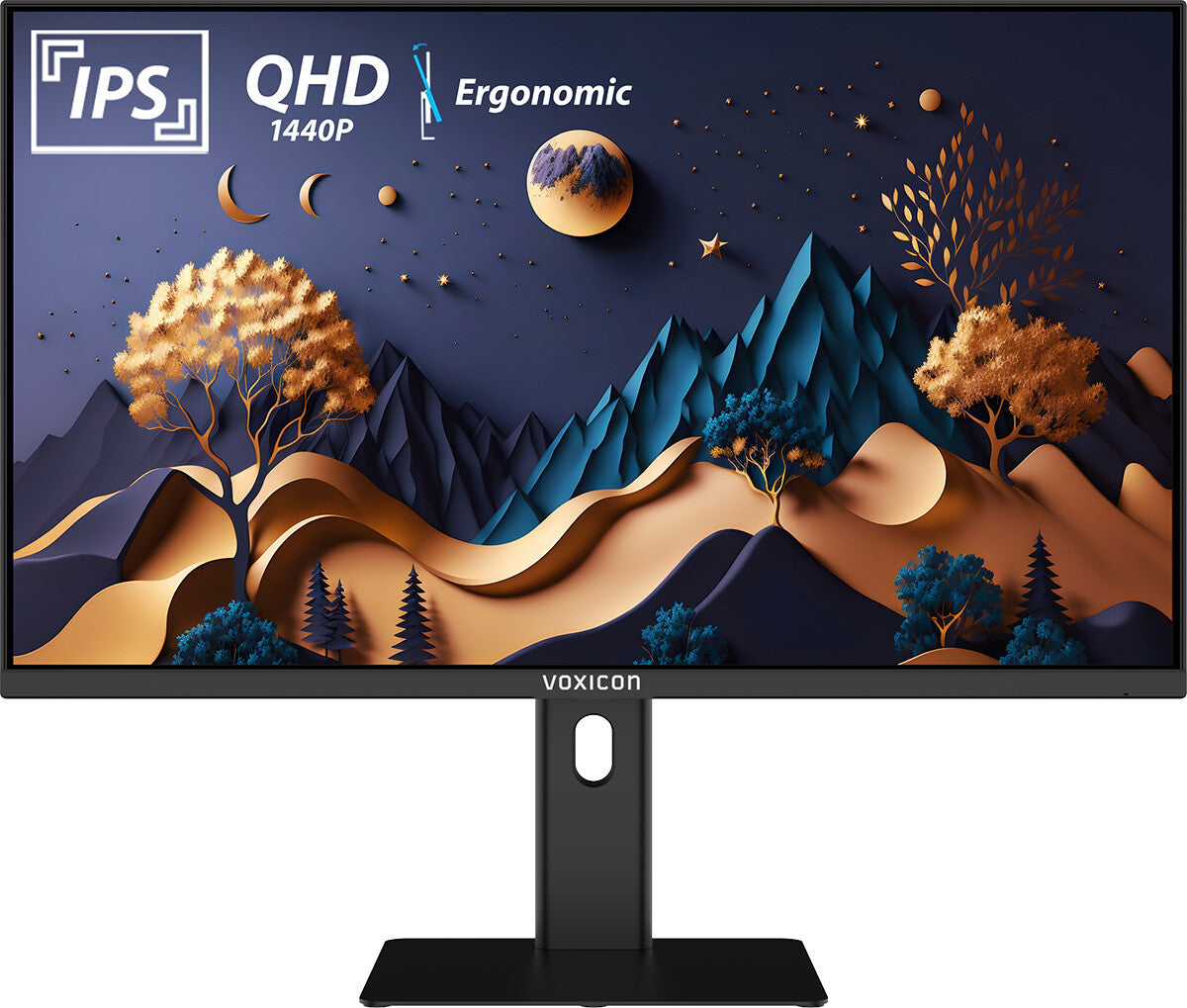 Voxicon D32QO2F platta pc-skärmar 81,3 cm (32") 2560 x 1440 pixlar 2K LED Svart