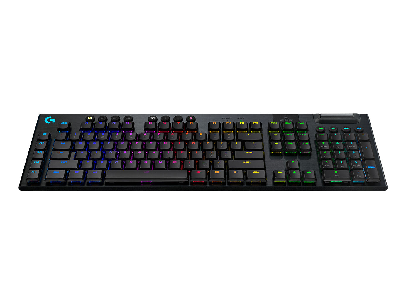 Logitech G 920-008907 tangentbord Spela Trådlös RF + Bluetooth Nordic Svart