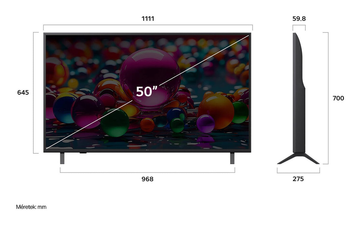 LG 50UA73003LA TV-apparat 127 cm (50") 4K Ultra HD Svart