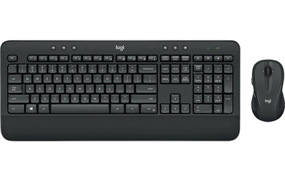 Logitech Advanced MK545 tangentbord Mus inkluderad Kontor RF Trådlös QWERTY Amerikanskt internationellt Svart