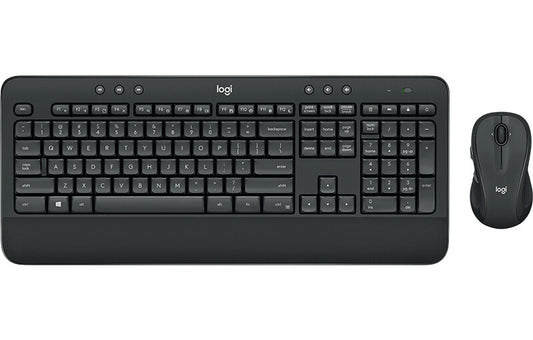 Logitech Advanced MK545 tangentbord Mus inkluderad Kontor RF Trådlös QWERTY Amerikanskt internationellt Svart