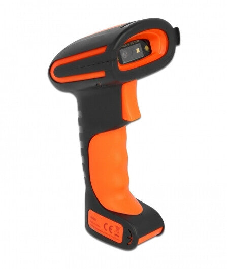 DeLOCK 90507 streckkodsläsare Handhållen steckkodsläsare 1D/2D CMOS Svart, Orange