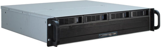 Inter-Tech IPC 2U-2404S Ställning Svart, Silver