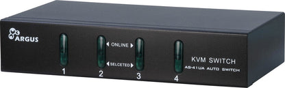 Inter-Tech KVM-AS-41UA KVM-switchar Svart