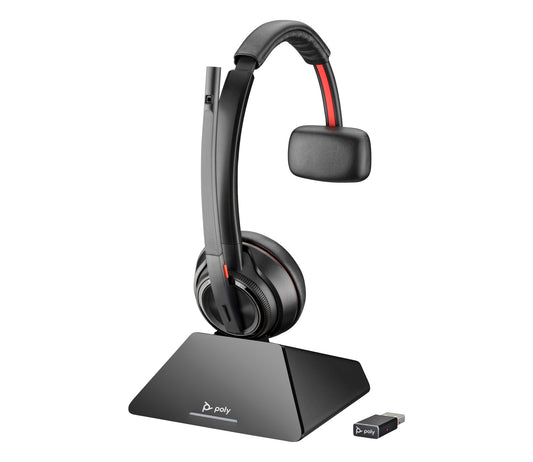 Poly Savi 8210 Monoauralt DECT 1880–1900 MHz överst +laddningshållare