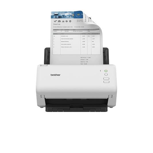 Brother ADS-4100 skannrar ADF-skanner 600 x 600 DPI A4 Svart, Vit