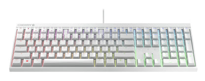 CHERRY MX 2.0S tangentbord Spela USB QWERTZ tyska Vit