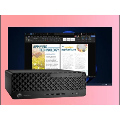 HP ProDesk 4 SFF G1i Desktop AI PC Intel Core Ultra 5 225 16 GB DDR5-SDRAM 512 GB SSD Windows 11 Pro Svart
