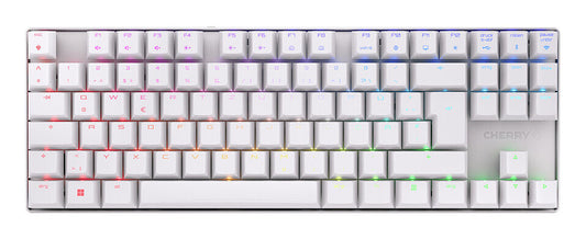 CHERRY MX 8.2 TKL Wireless RGB tangentbord Spela USB + RF Wireless + Bluetooth QWERTZ tyska Vit