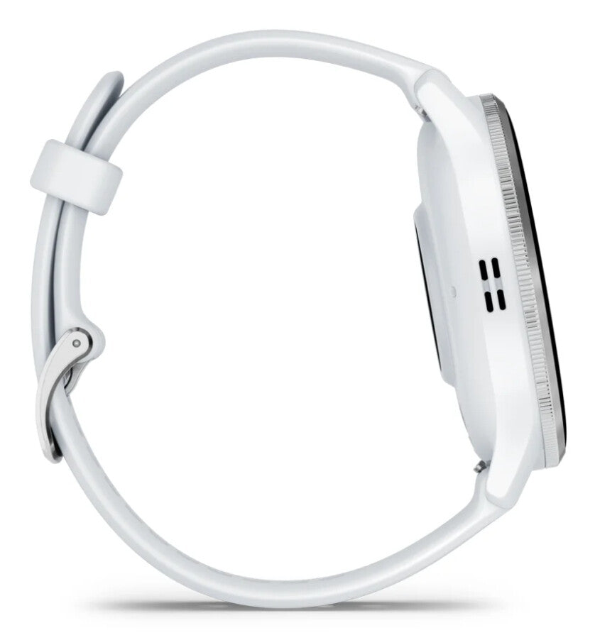 Garmin Venu 3 3,56 cm (1.4") AMOLED 45 mm Digital 454 x 454 pixlar Pekskärm Silver, Vit Wi-Fi GPS