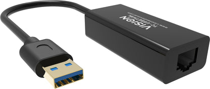 Vision TC-USBETH/BL nätverkskort Ethernet