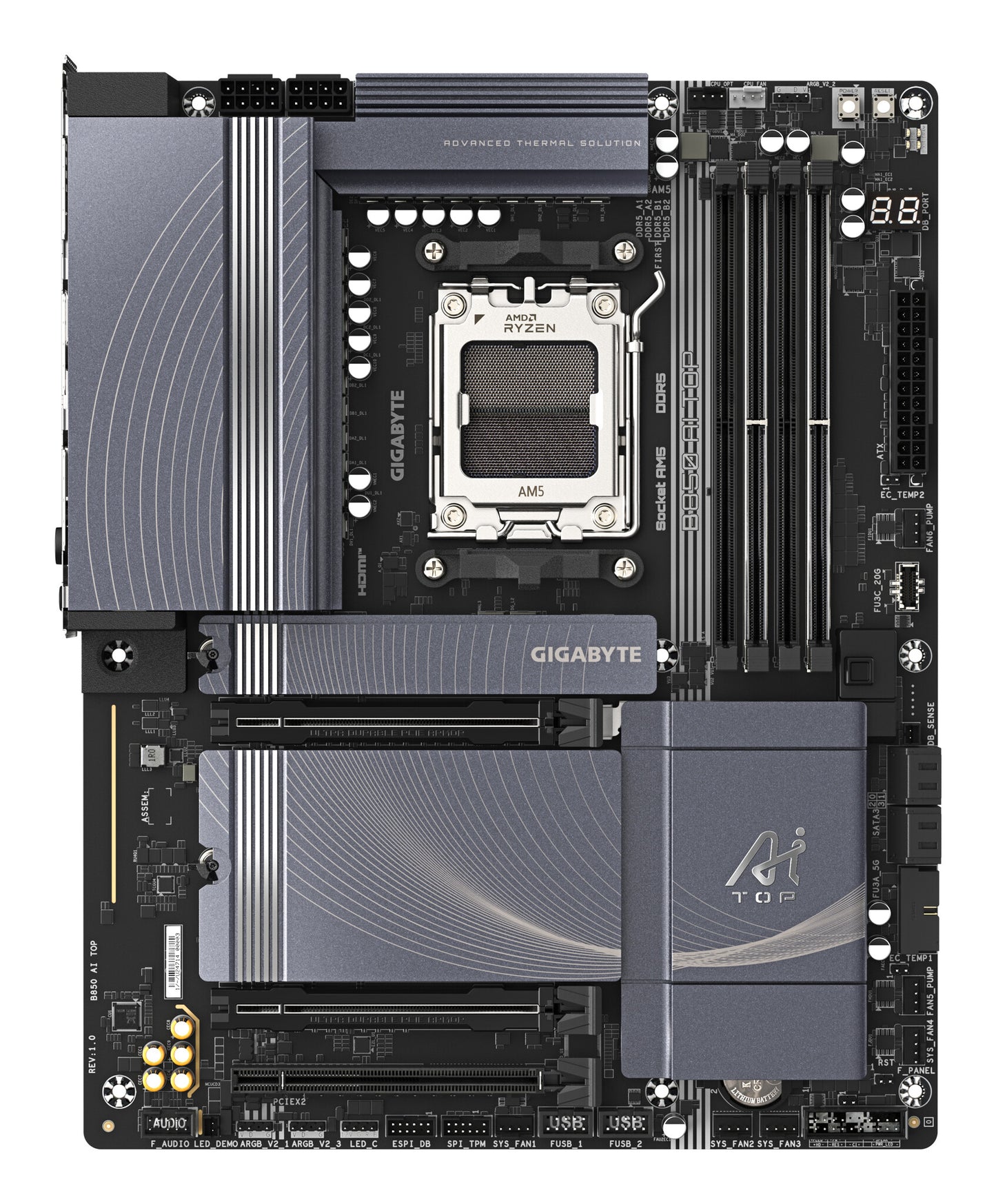 GIGABYTE B850 AI TOP moderkort AMD B850 AM5-sockel ATX