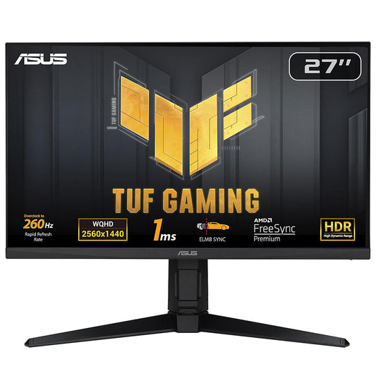 ASUS TUF Gaming VG27AQML1A platta pc-skärmar 68,6 cm (27") 2560 x 1440 pixlar Wide Quad HD LCD Svart