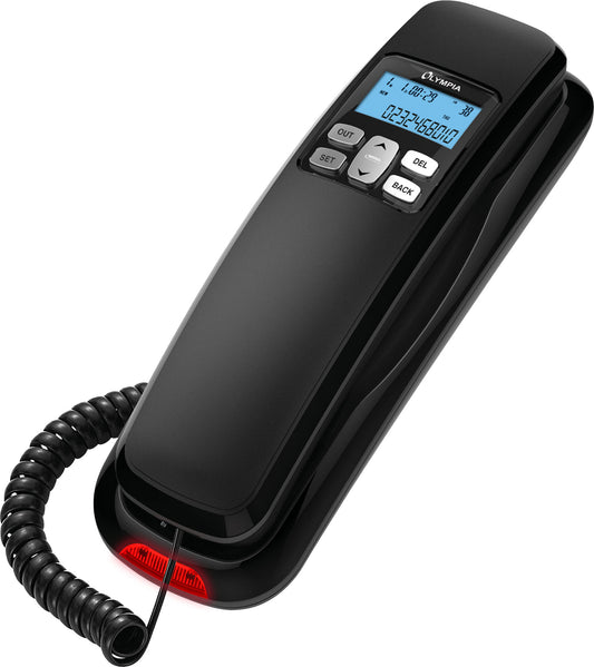Olympia 4510 Analog telefon Svart, Röd