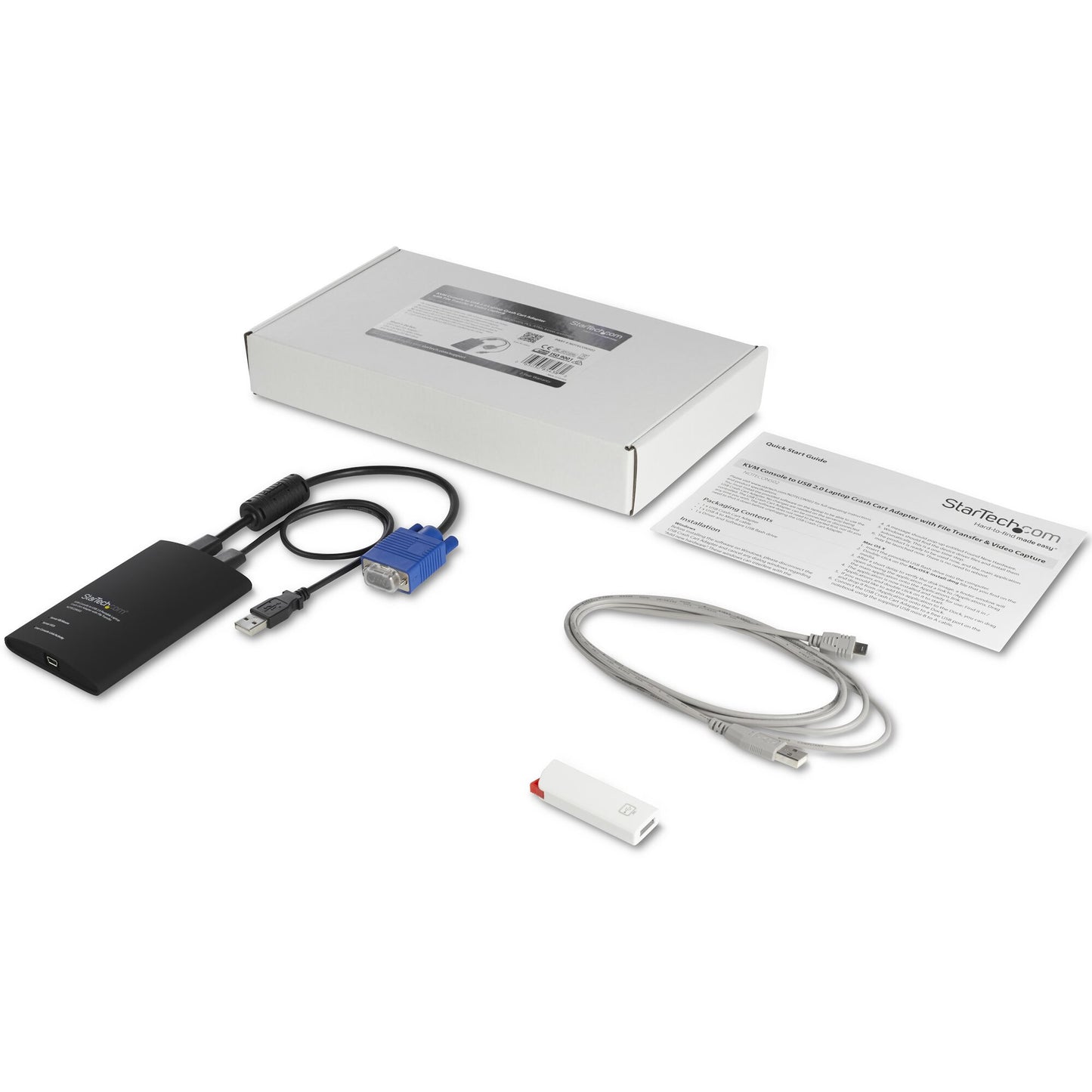 StarTech.com USB-akutvagnsadapter med filöverföring och videoinspelning