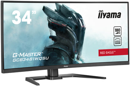 iiyama G-MASTER GCB3481WQSU-B1 platta pc-skärmar 86,4 cm (34") 3440 x 1440 pixlar UltraWide Quad HD LCD Svart