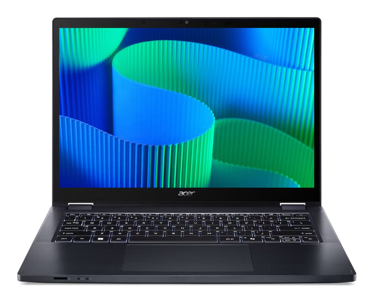 Acer TravelMate TMP414RN-54-TCO-5496 Intel Core Ultra 5 125U Hybrid (2-i-1) 35,6 cm (14") Pekskärm WUXGA 16 GB DDR5-SDRAM 512 GB SSD Wi-Fi 6E (802.11ax) Windows 11 Pro Blå