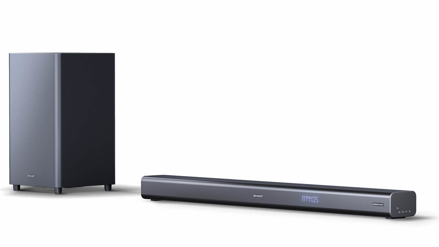 Sharp HT-SBW460 soundbar-högtalare Metallisk 3.1 kanaler 440 W