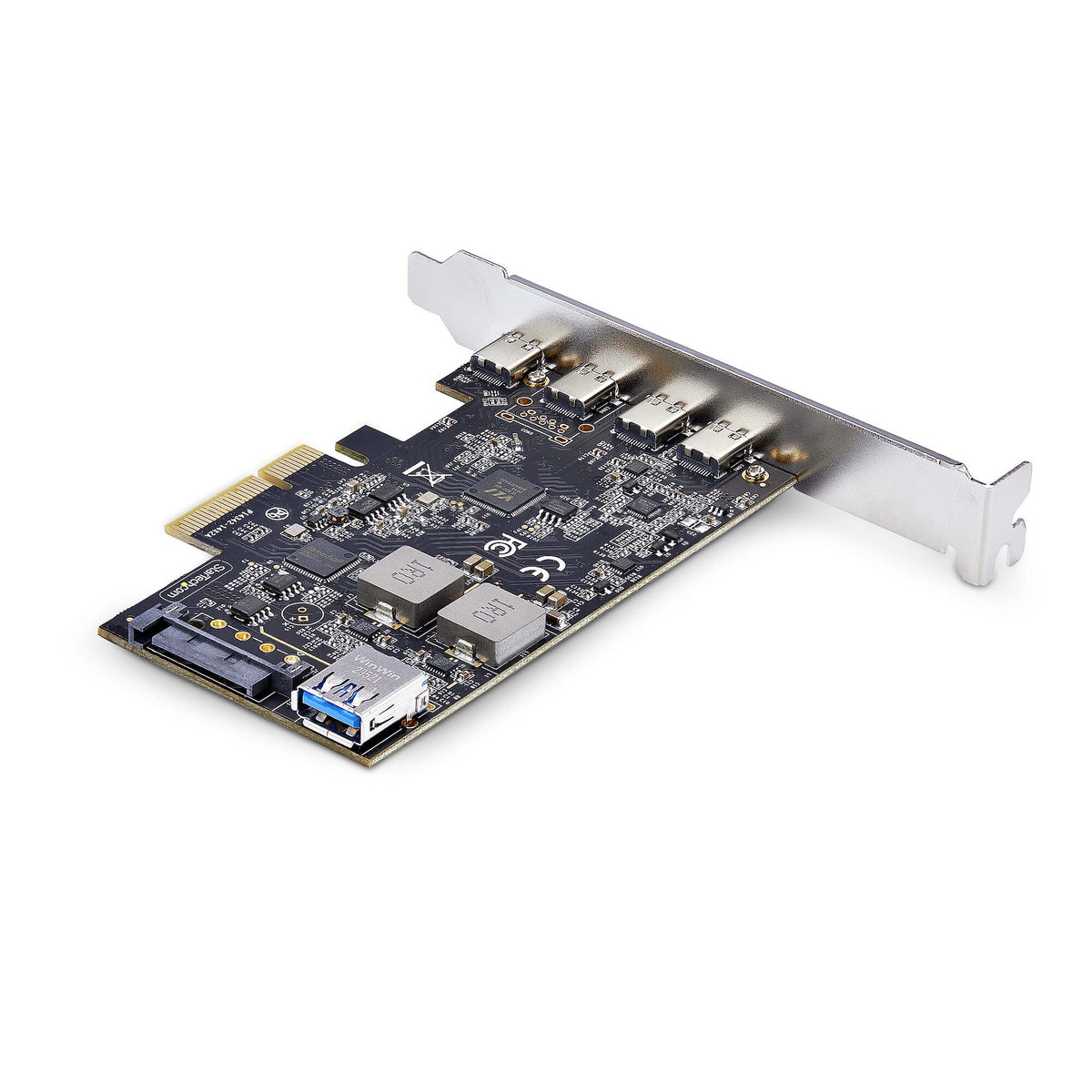 StarTech.com USB PCIe-kort med 5 portar, USB 3,2 10 Gbps, PCI Express-kort med 4x USB-C-portar, 1x USB-A intern port, USB PCIe-kontrollerkort, Windows/macOS/Linux