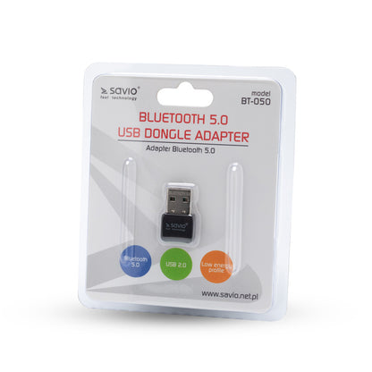 Savio BT-050 interface cards/adapter Bluetooth nätverkskort/adapters Bluetooth, USB 2.0