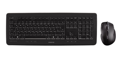 CHERRY DW 5100 tangentbord Mus inkluderad Universal RF Trådlös AZERTY Belgiskt Svart