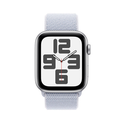 Apple Watch SE OLED 44 mm Digital 368 x 448 pixlar Pekskärm Silver Wi-Fi GPS