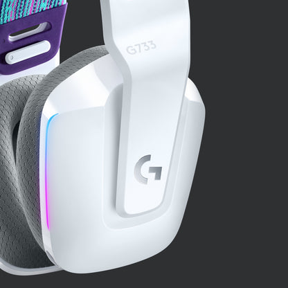 Logitech G 981-000883 hörlur och headset Trådlös Huvudband Spela Vit