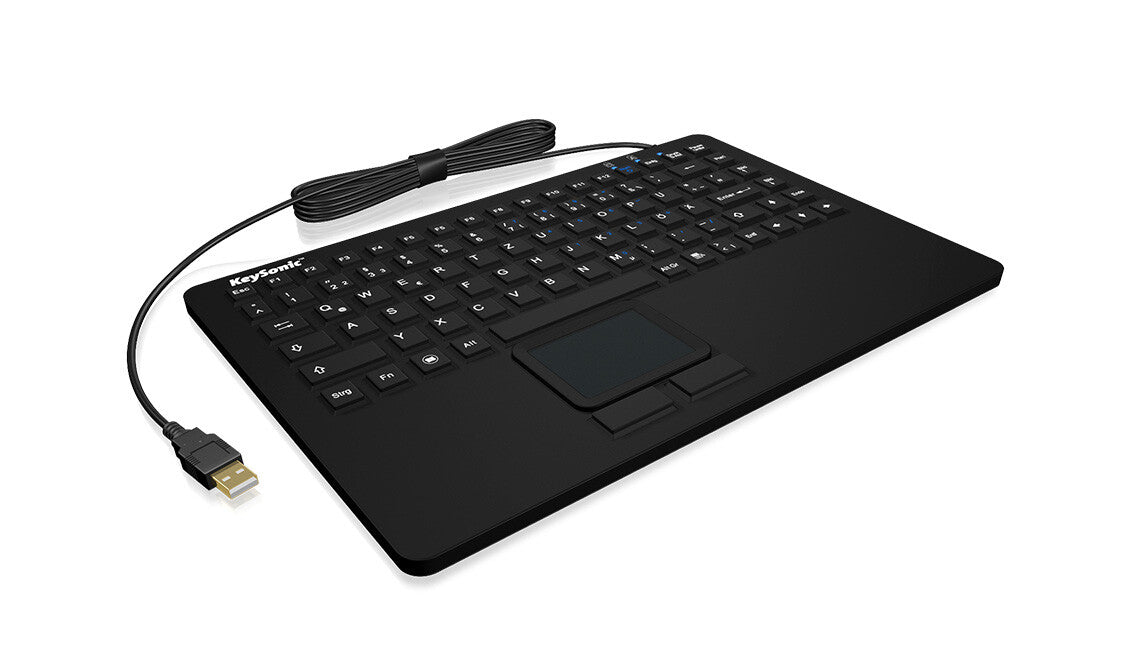 KeySonic KSK-5230 IN (DE) tangentbord Kontor USB QWERTZ tyska Svart