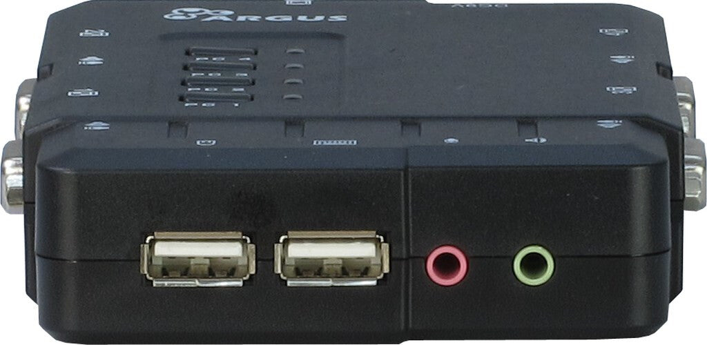Inter-Tech KVM-CS-41UA KVM-switchar Svart