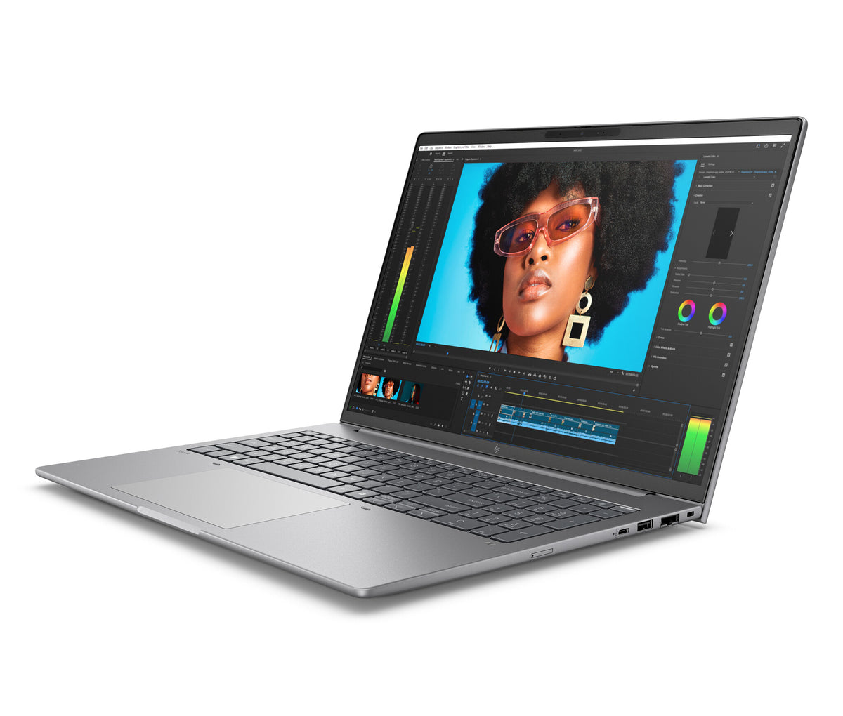 HP ZBook 8 G1i Intel Core Ultra 7 265H Mobil arbetsstation 40,6 cm (16") WQXGA 64 GB DDR5-SDRAM 1 TB SSD NVIDIA RTX 500 Ada Wi-Fi 7 (802.11be) Windows 11 Pro Silver