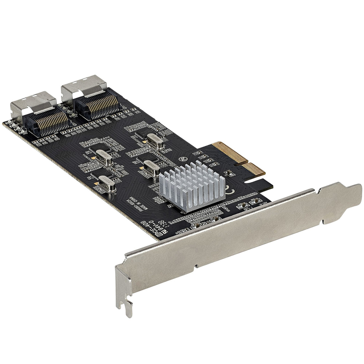 StarTech.com 8-ports SATA PCIe-kort - PCI Express 6 Gbps SATA Expansion-kortadapter med 4 värdkontroller - SATA PCIe-kontrollerkort - PCI-e x4 Gen 2 till SATA III - SATA HDD/SSD