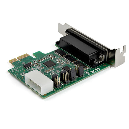 StarTech.com PCI Express RS232 seriell kortadapter med 4 portar - 16950 UART - Lågprofil