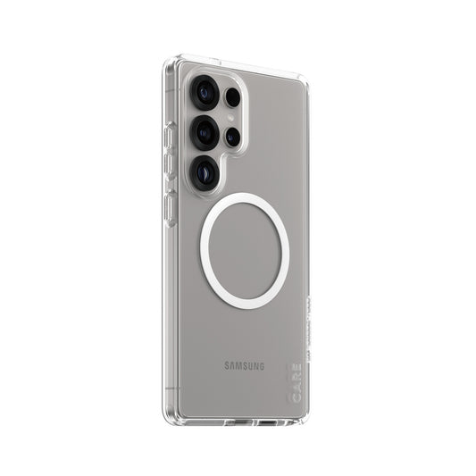 PanzerGlass CARE by ® Flagship Case Transparent Urban Combat w. White Qi Compatible Samsung Galaxy S25 Ultra mobiltelefonfodral Omslag