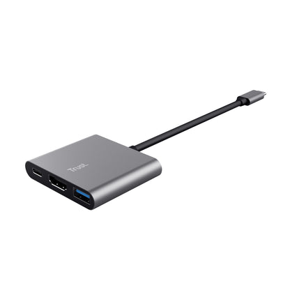 Trust Dalyx USB 3.2 Gen 1 (3.1 Gen 1) Type-C Aluminium, Svart