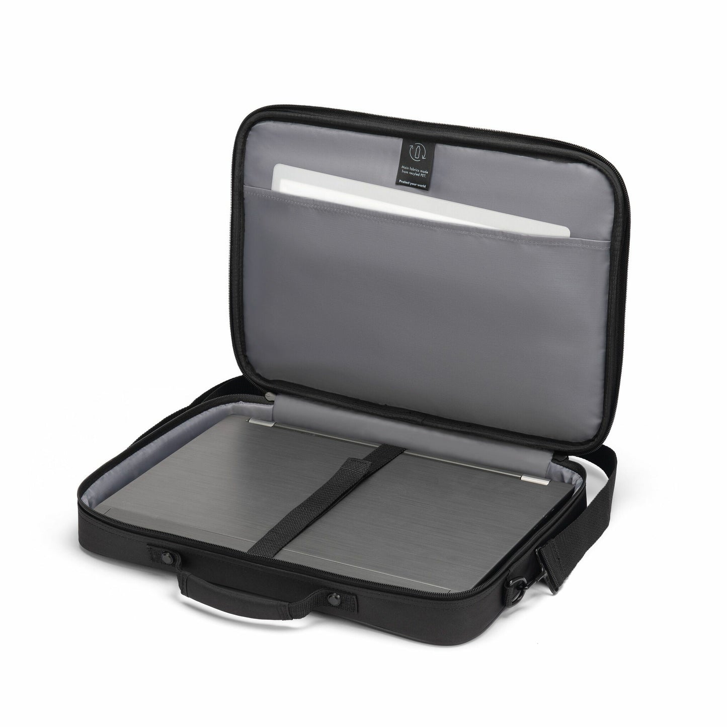 DICOTA D32089-RPET väskor bärbara datorer 43,9 cm (17.3") Överdrag Svart