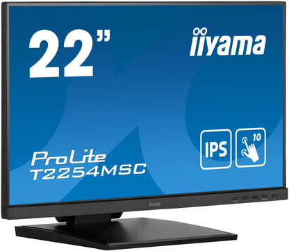 iiyama ProLite T2254MSC-B1AG platta pc-skärmar 54,6 cm (21.5") 1920 x 1080 pixlar Full HD LED Pekskärm Svart