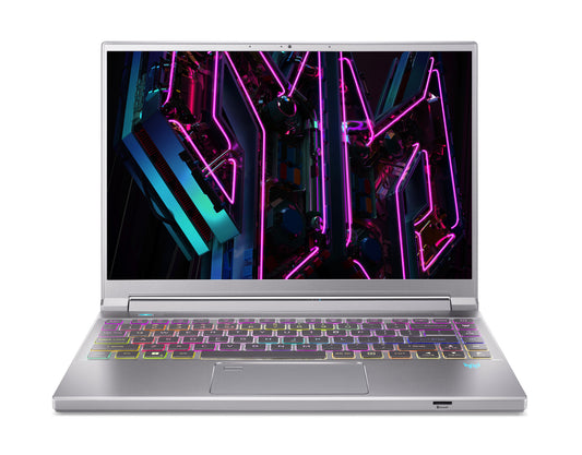 Acer Predator PT14-51-79QP Intel® Core™ i7 i7-13700H Bärbar dator 35,6 cm (14") WQXGA 32 GB LPDDR5-SDRAM 512 GB SSD NVIDIA GeForce RTX 4070 Wi-Fi 6 (802.11ax) Windows 11 Home Silver