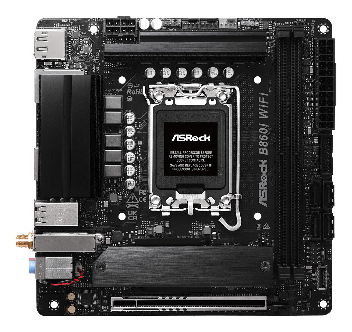 Asrock B860I WiFi Intel B860 LGA 1851 (Socket V1) Mini-ITX