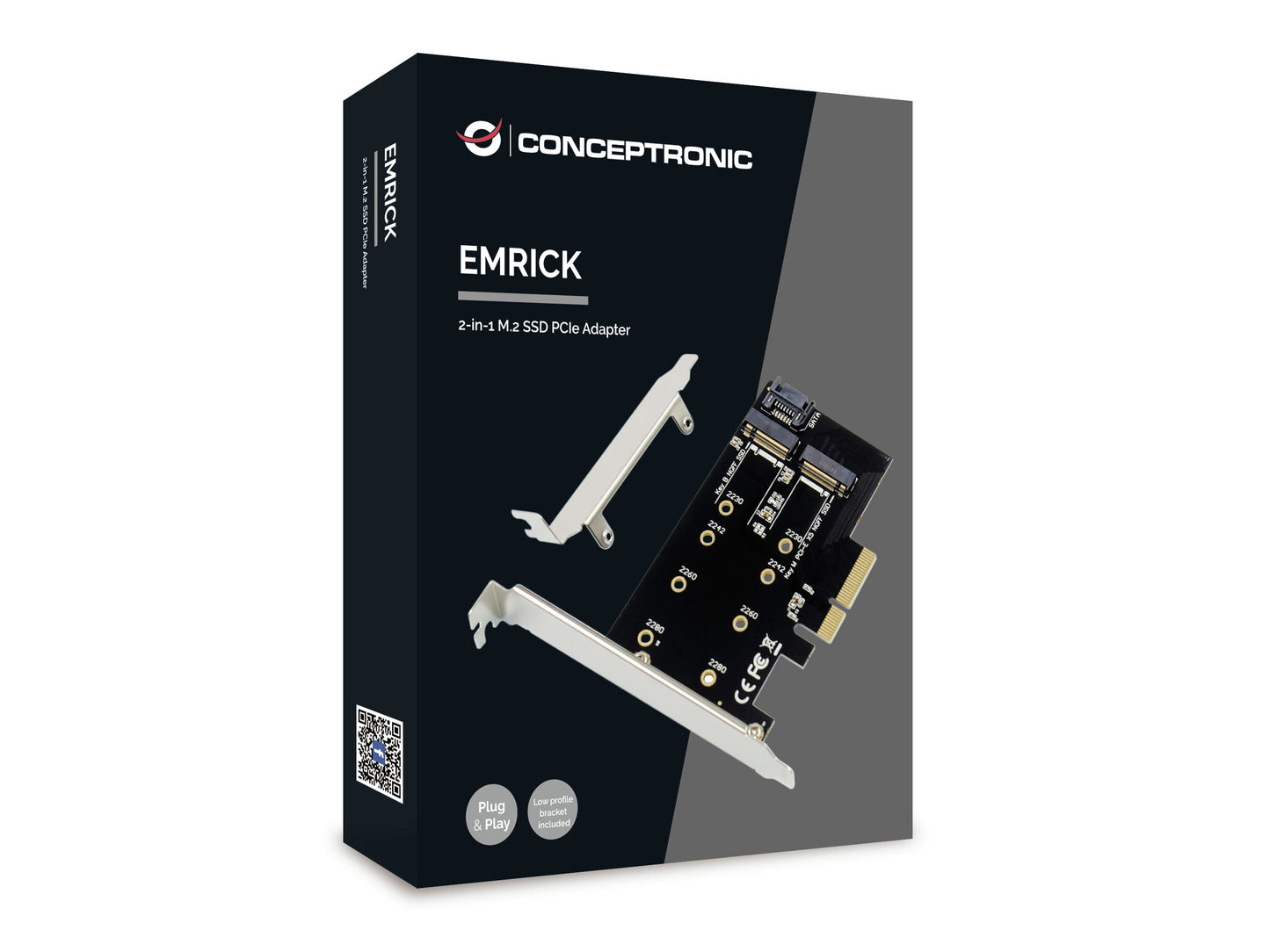 Conceptronic EMRICK04B nätverkskort/adapters Intern M.2
