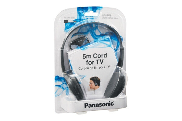 Panasonic RP-HT090 Hörlurar Kabel Huvudband Musik Svart, Grå